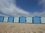 Beach huts on Charmouth Beach Beach huts on Charmouth Beach