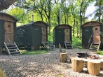 Fabulous group of huts set in the hills - the ultimate glamping experience! Fabulous group of huts set in the hills - the ultimate glamping experience!