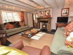 Beautifully presented lounge with wood burner Beautifully presented lounge with wood burner