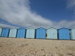 Beach huts on Charmouth Beach Beach huts on Charmouth Beach