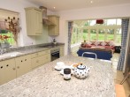 Charming country kitchen with views over the garden