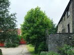 The terrace of the farmhouse and adjacent neighbours barn The terrace of the farmhouse and adjacent neighbours barn