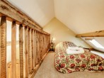 The single bed on the mezzanine level completes the family room The single bed on the mezzanine level completes the family room
