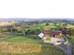 Aerial view of stunning detached barn set within the countryside Aerial view of stunning detached barn set within the countryside