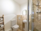Bathroom with shower in the separate lodge Bathroom with shower in the separate lodge