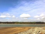 Stroll onto the fabulous beach at Llansteffan with castle overlooking