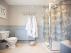 Bright and spacious bathroom with separate shower Bright and spacious bathroom with separate shower