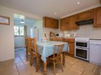 A light and bright kitchen/dining area