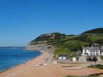 Take a stroll down to the beach and pub in Seatown