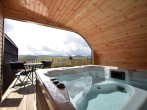 Open fronted, housed hot tub with wonderful views Open fronted, housed hot tub with wonderful views
