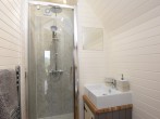 The stylish shower room with WC The stylish shower room with WC
