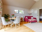 Step inside the fantastic open-plan accommodation with wood burner Step inside the fantastic open-plan accommodation with wood burner