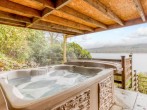 Relax in the hot tub and enjoy the views over Loch Earn Relax in the hot tub and enjoy the views over Loch Earn