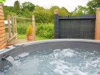 A newly installed private 4 persons hot tub, relax and enjoy the views A newly installed private 4 persons hot tub, relax and enjoy the views