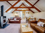 Lounge/ diner with cosy wood burner Lounge/ diner with cosy wood burner