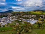 Aerial view of Abergavenny
