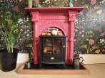 Get cosy in front of the electric wood burner effect fire Get cosy in front of the electric wood burner effect fire