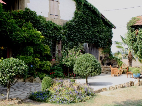 The terrace and rockery